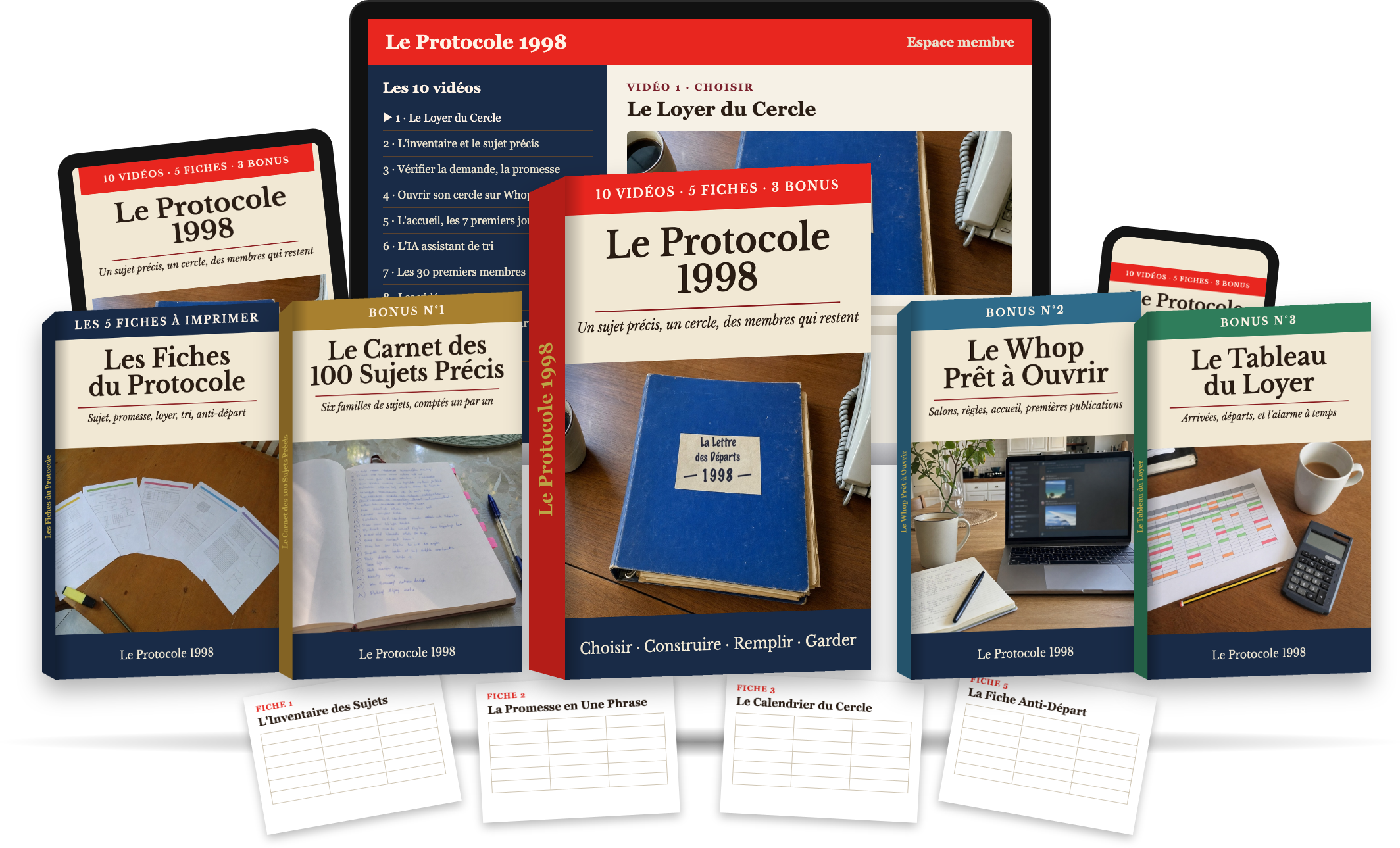 Le Protocole 1998 : espace membre, fiches et bonus